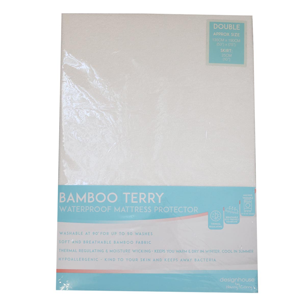 Bamboo Terry Waterproof Pillow Protector Pair