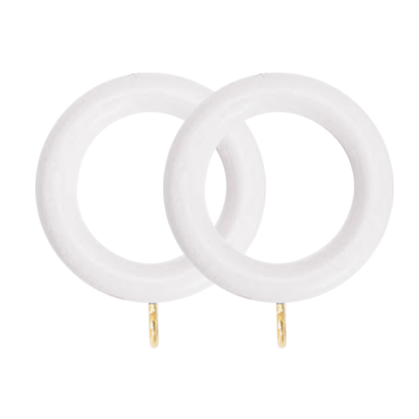 28mm Dh Wood Grey Curtain Rings 4 Pack