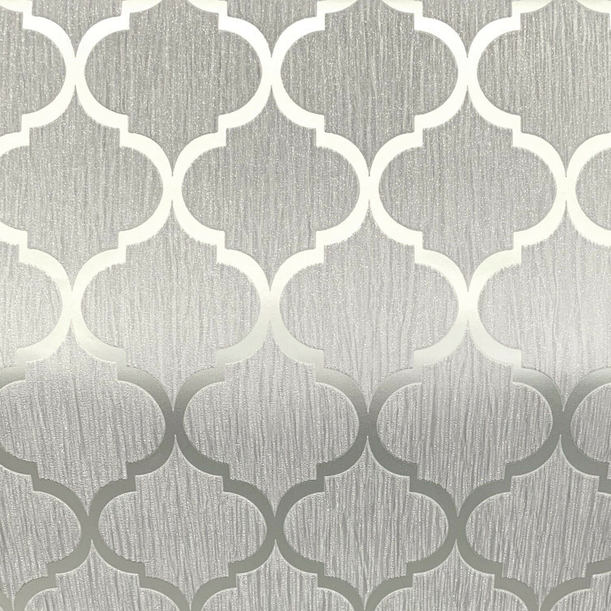 Crystal Trellis Grey & Silver Wallpaper Roll