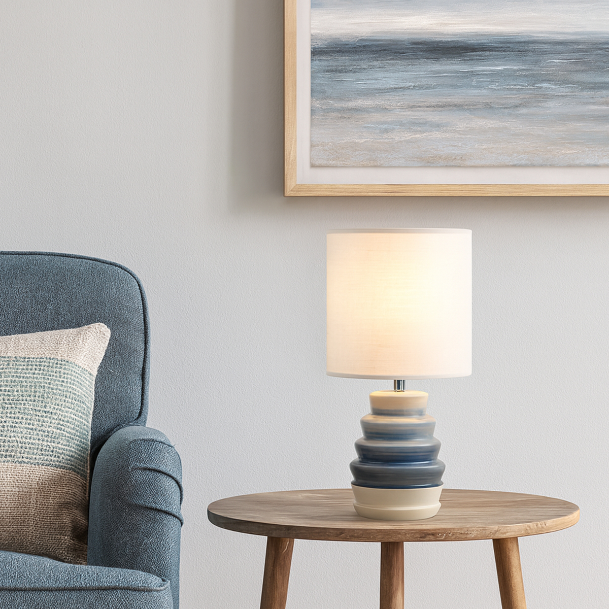 Regina Blue Table Lamp