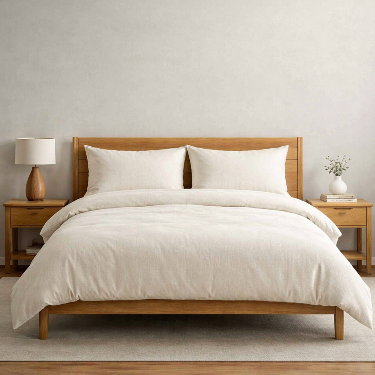Revitalife Natural Anti-Allergy 100% Cotton Duvet Cover Set