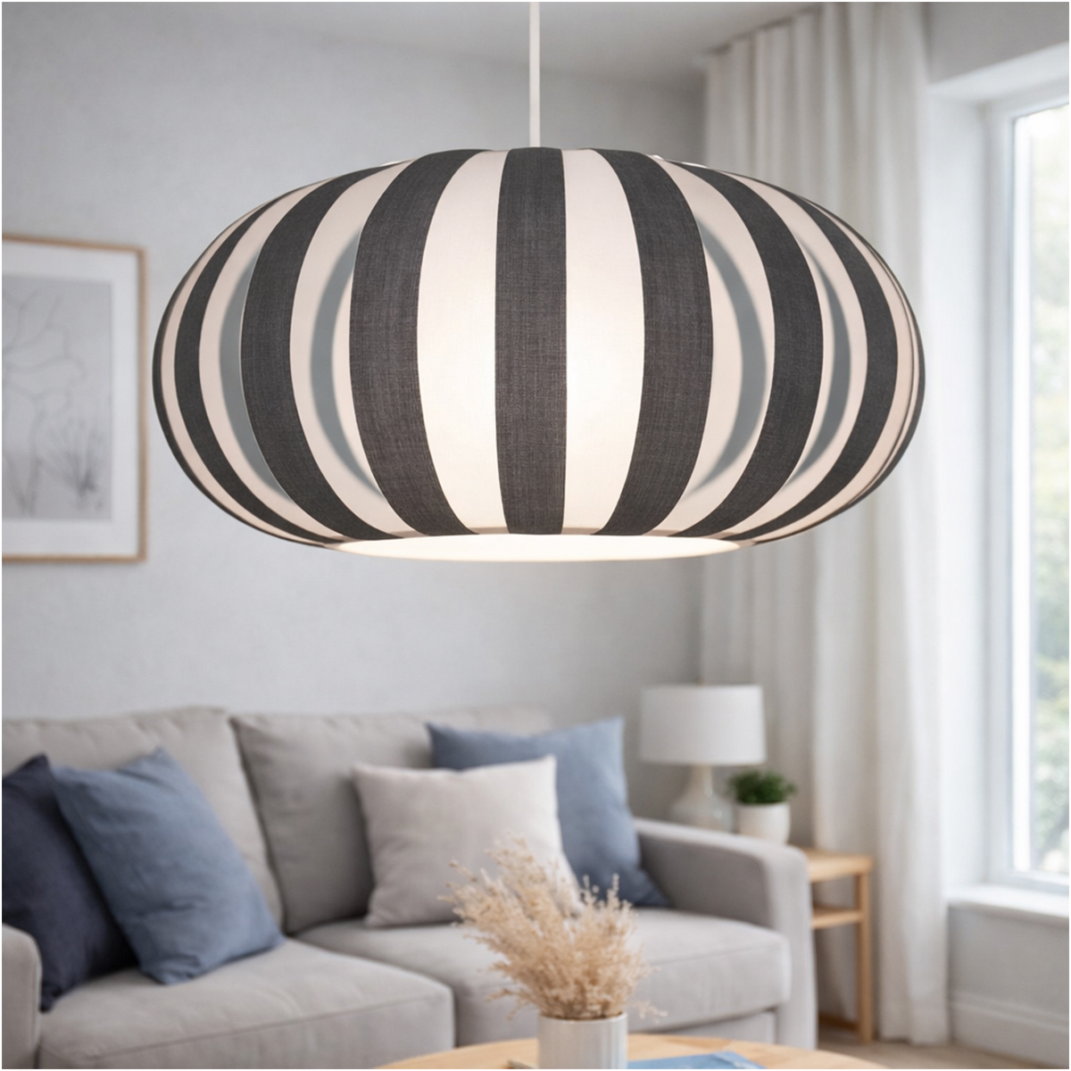 Ribbon Grey Pendant