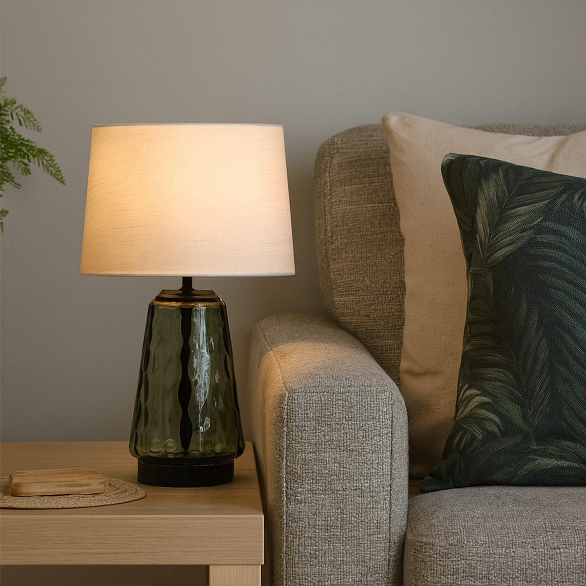 Rio Green Glass Table Lamp