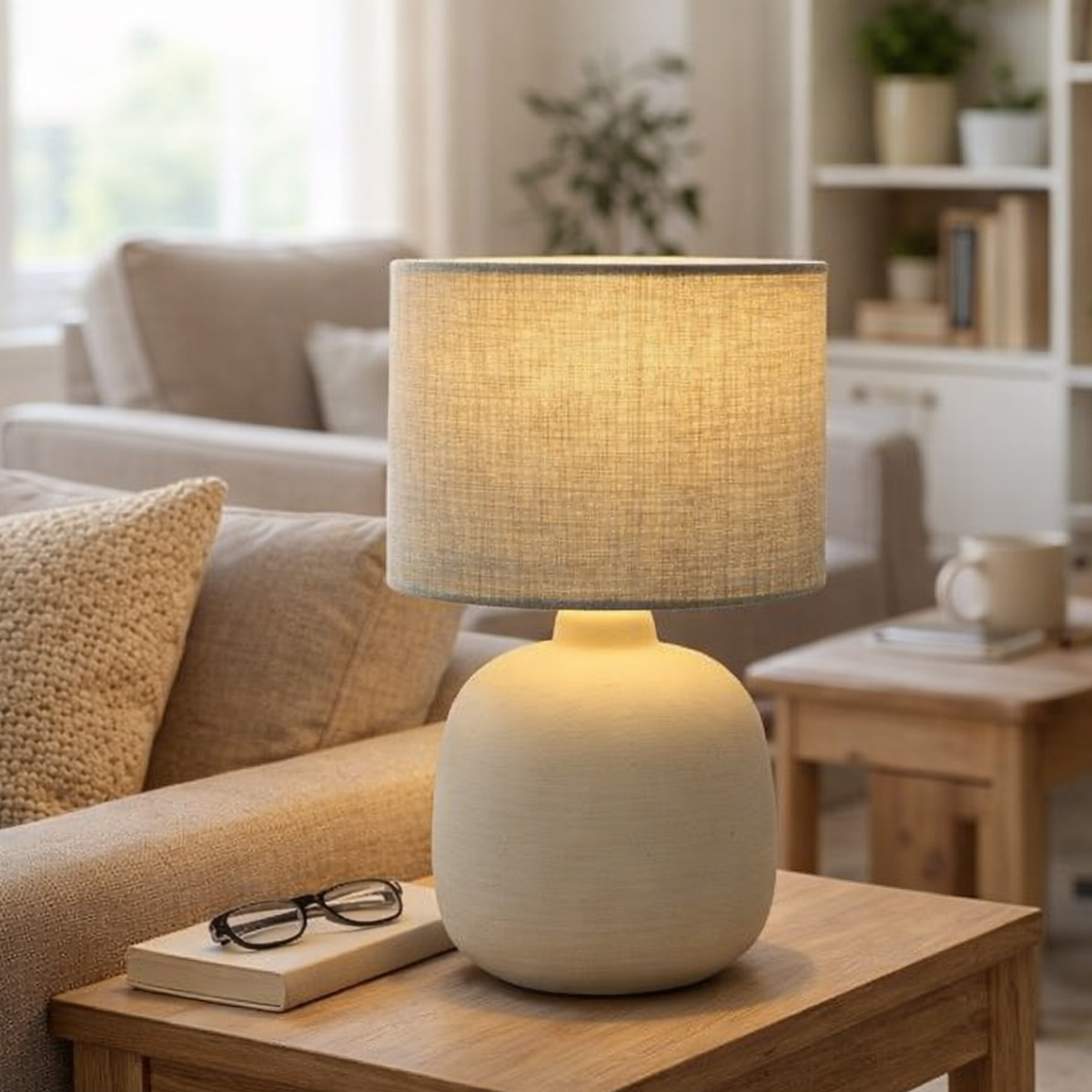 Roberta Taupe Table Lamp