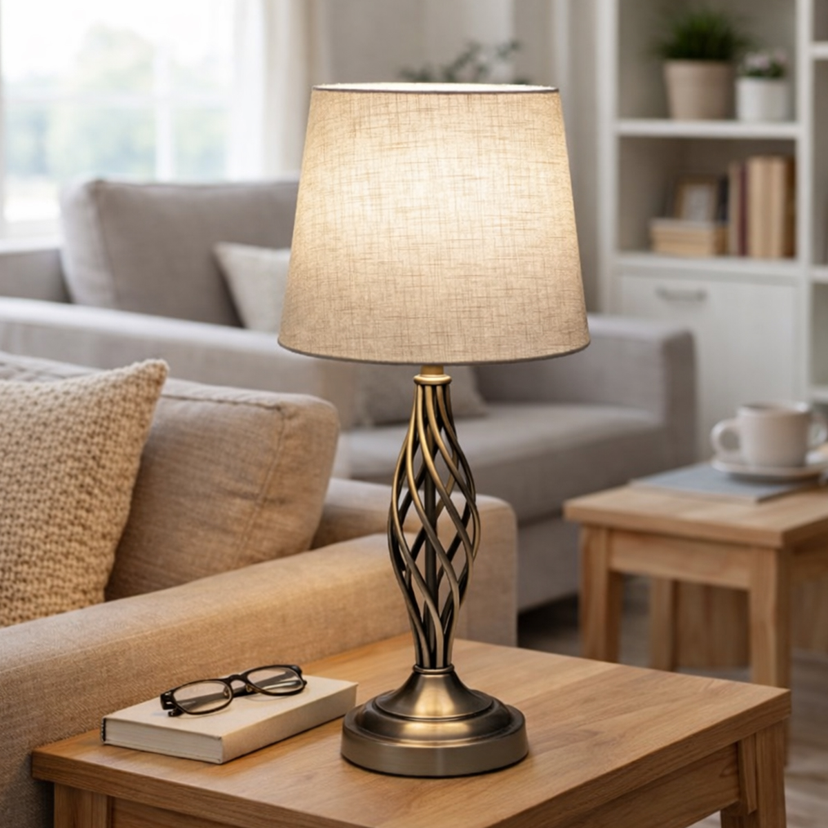 Ryedale Antique Brass Table Lamp