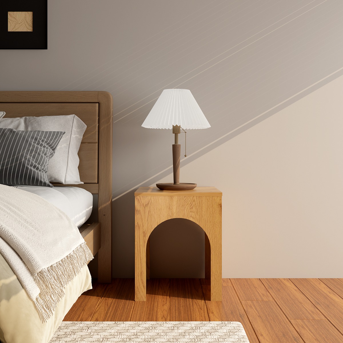 Seattle Oak End Table