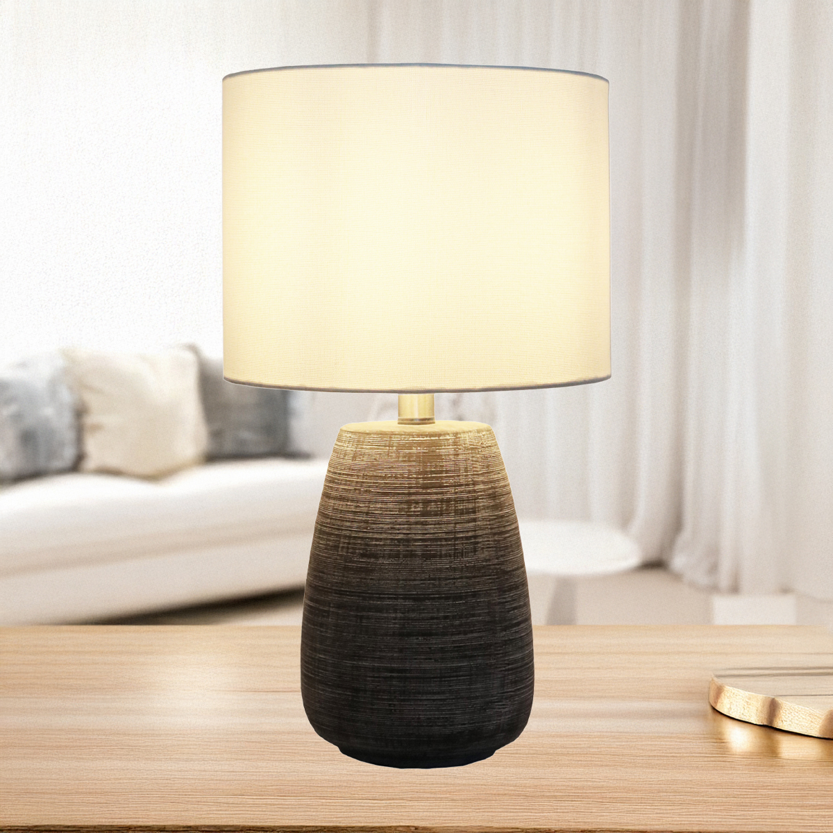 Seine Black and White Table Lamp