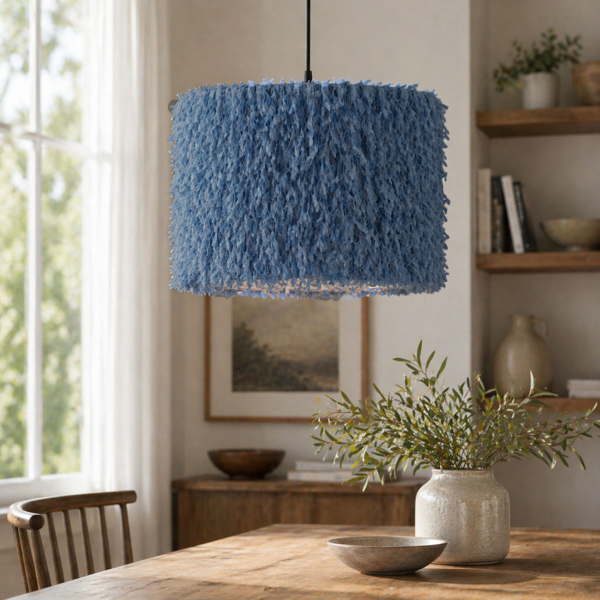Shaggy Blue Pendant