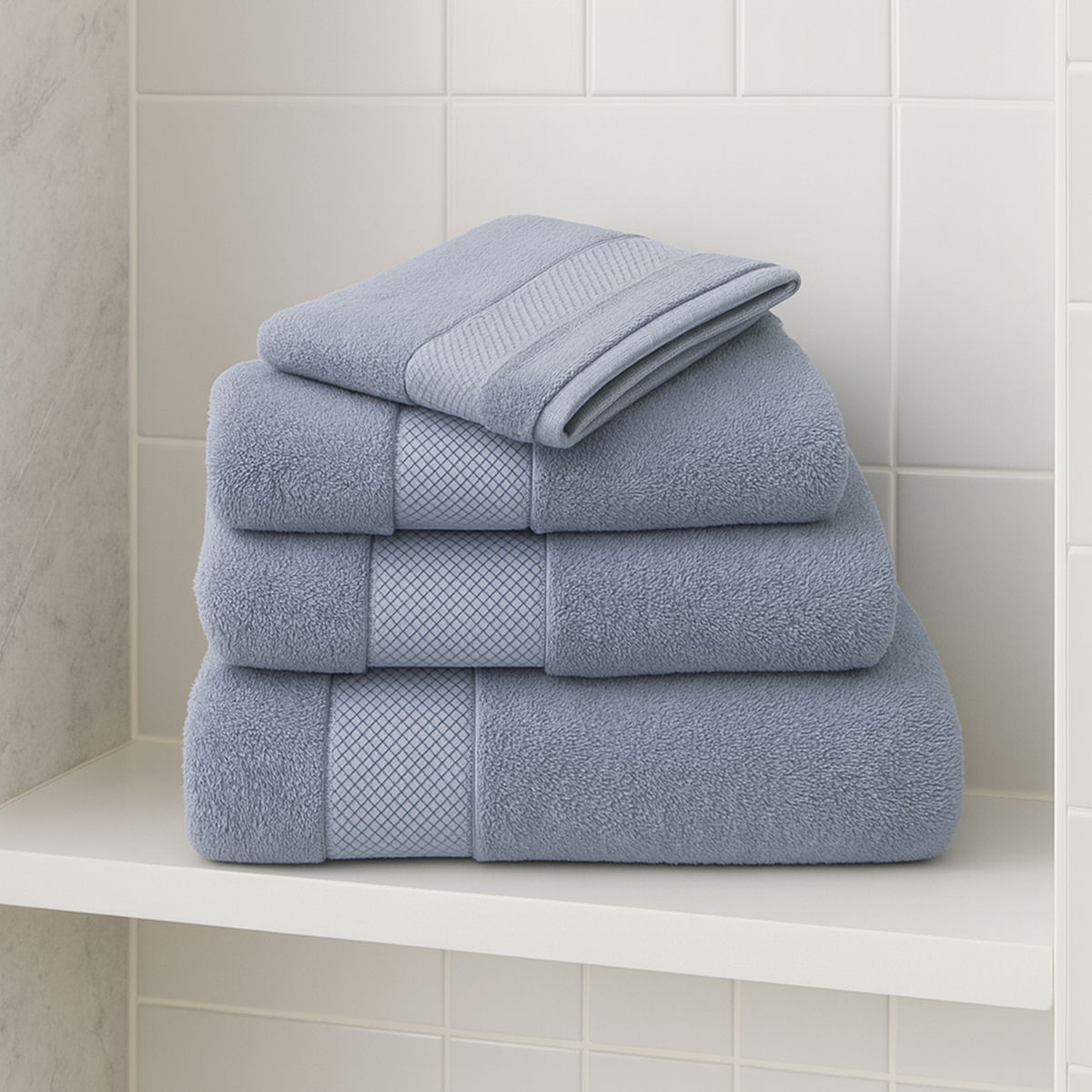 Soft and Absorbent Denim Towel Range