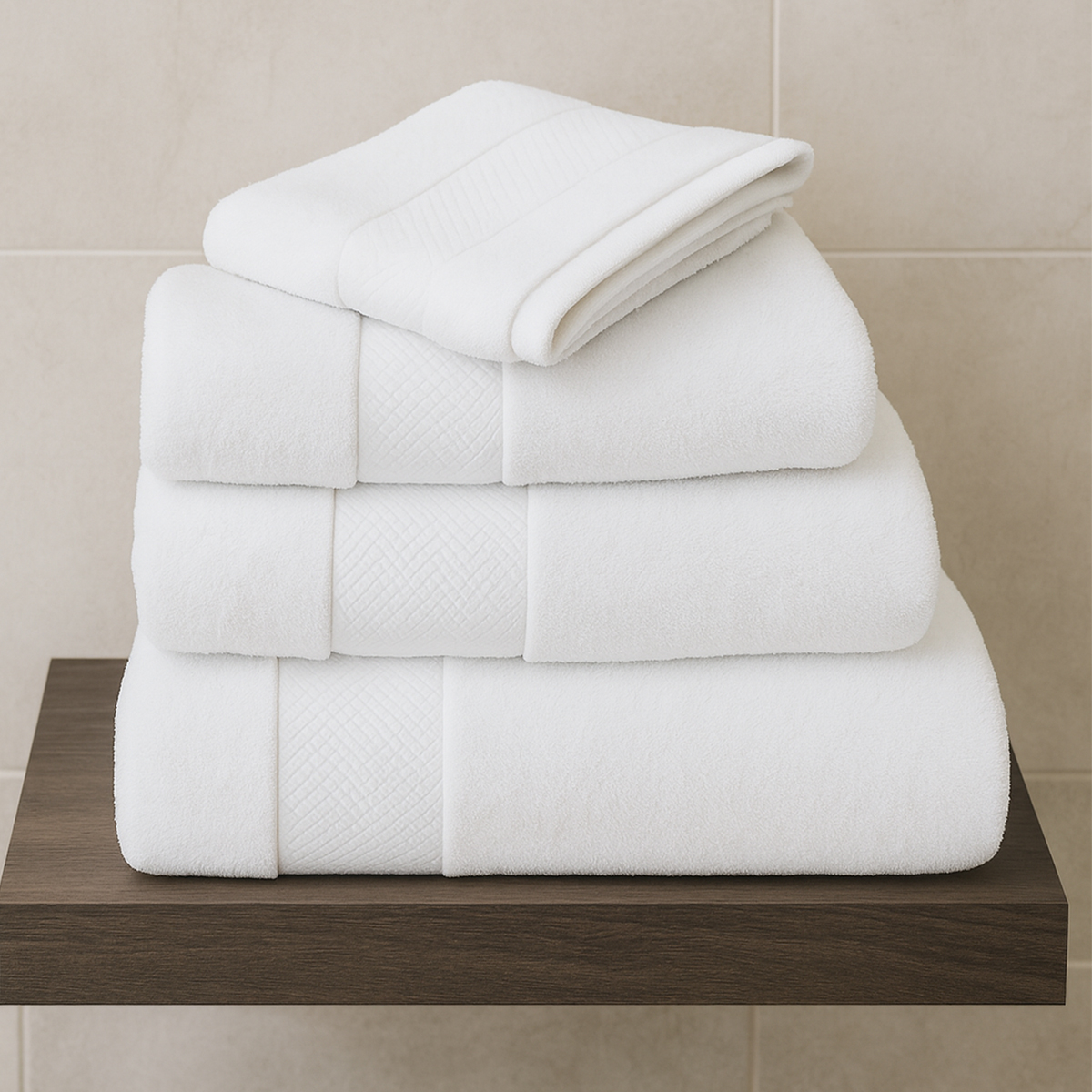 Soft and Absorbent White Towel Range