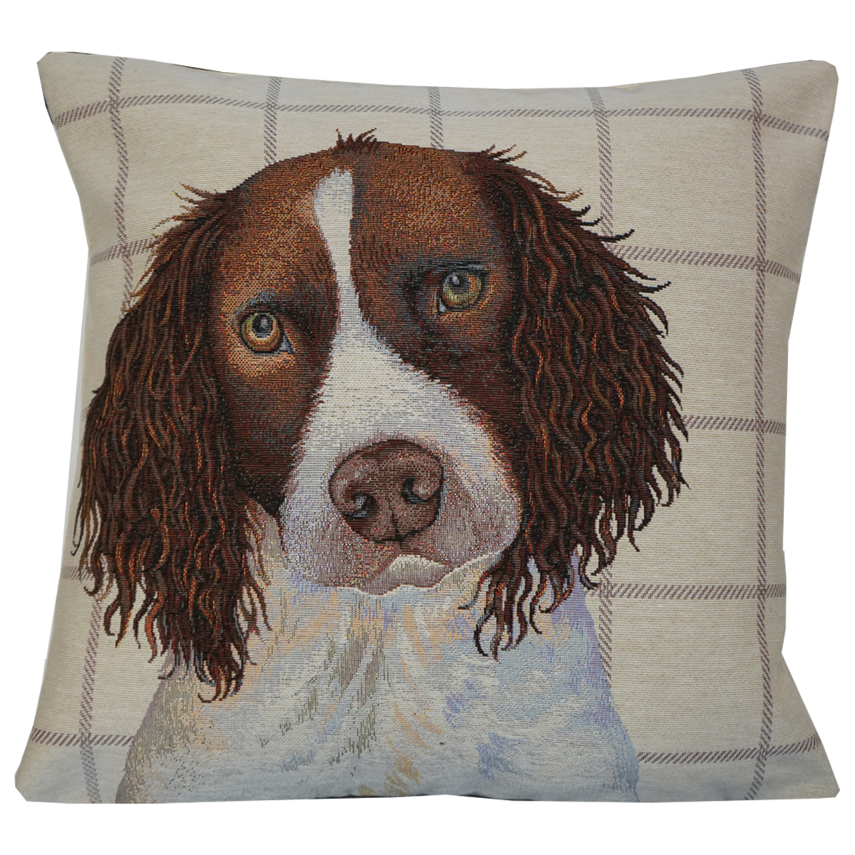 Spaniel Natural Cushion Cover