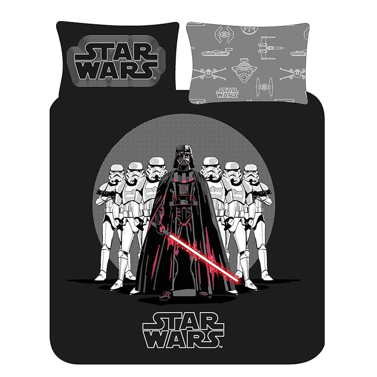 Star Wars Grey Cotton Rich Duvet Cover Set