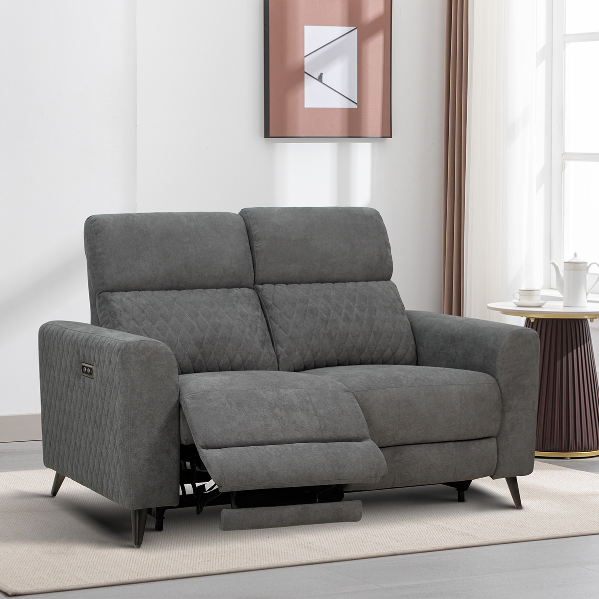 Stockholm Grey 2 Seater Sofa BULKY