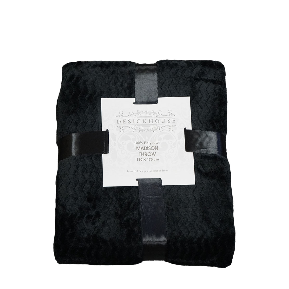 Madison Throw Black 130x170