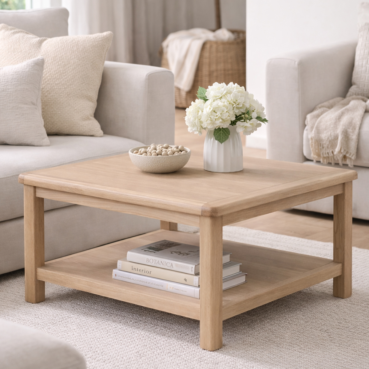 Turnberry Oak Square Coffee Table