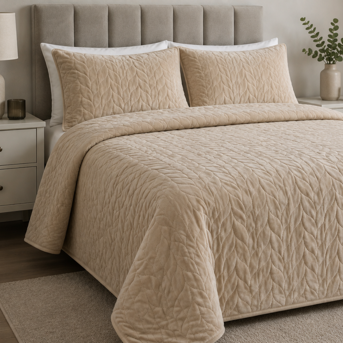 Juliette Beige Bedspread 200x240cm