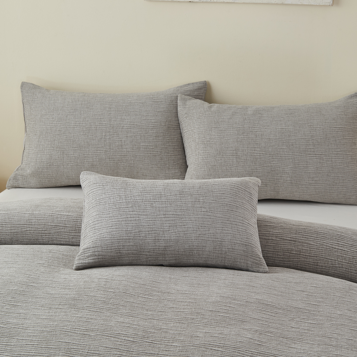 Verbier Silver Boudoir Filled Cushion