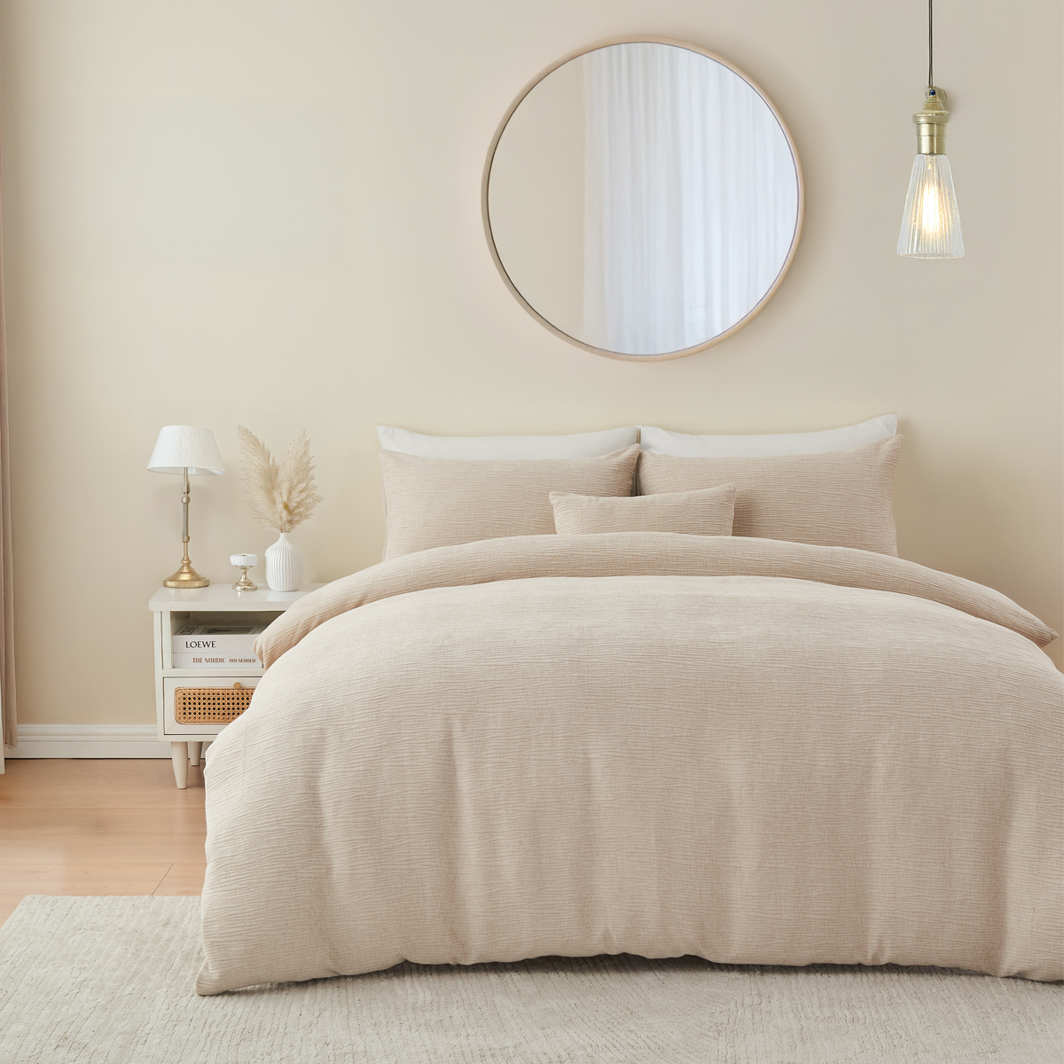 Verbier Natural Cotton Mix Duvet Cover Set