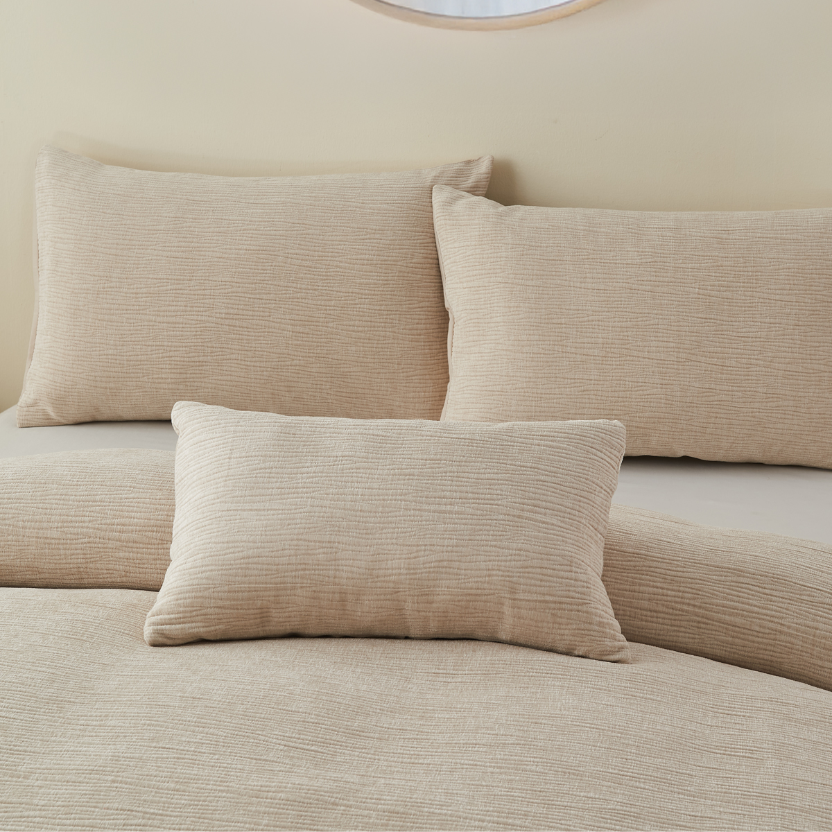 Verbier Natural Boudoir Filled Cushion