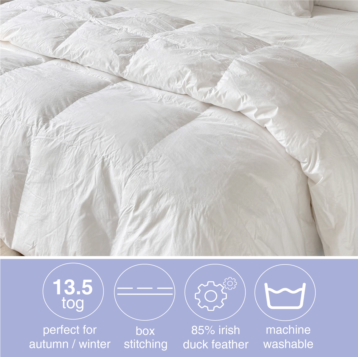 White Duck Feather & Down 13.5 Tog Duvet