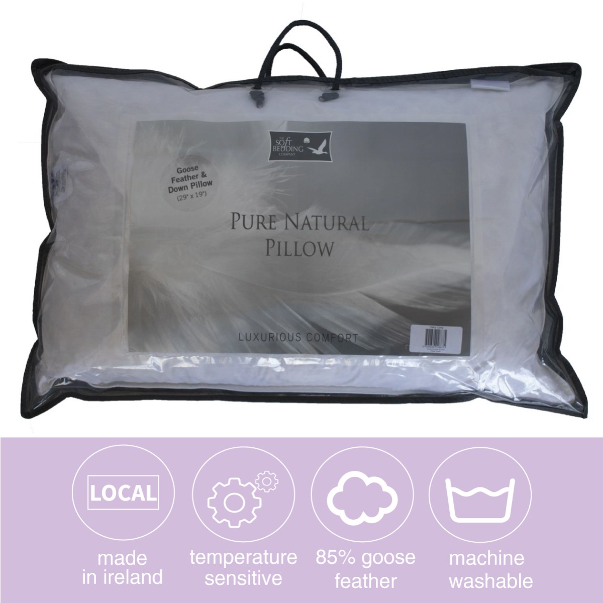 White Goose Feather & Down Luxury Pillow