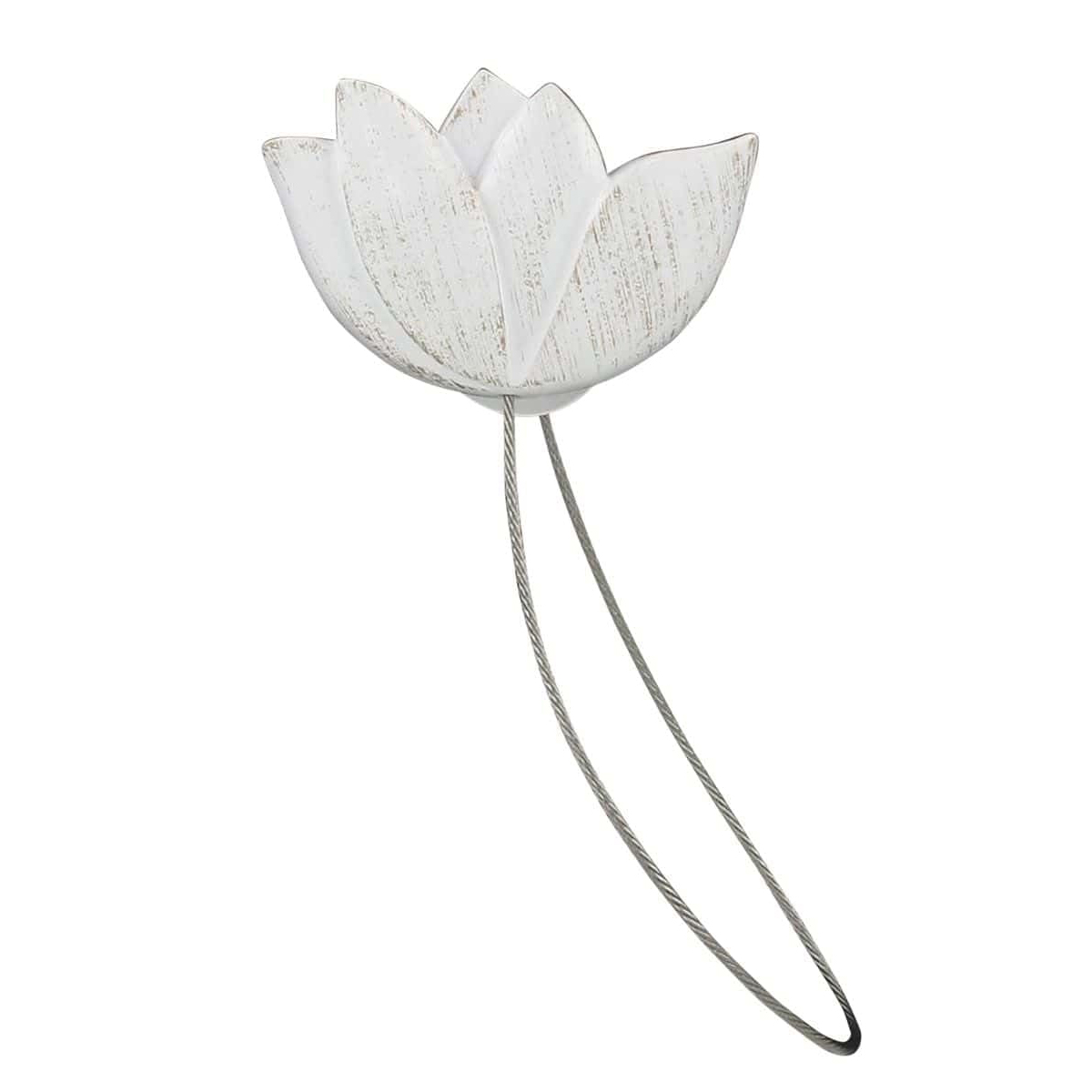 Tulip White Magnetic Tie Back