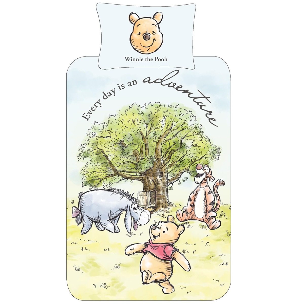 Winnie the Pooh and Friends Cotton Rich Duvet Cover Set