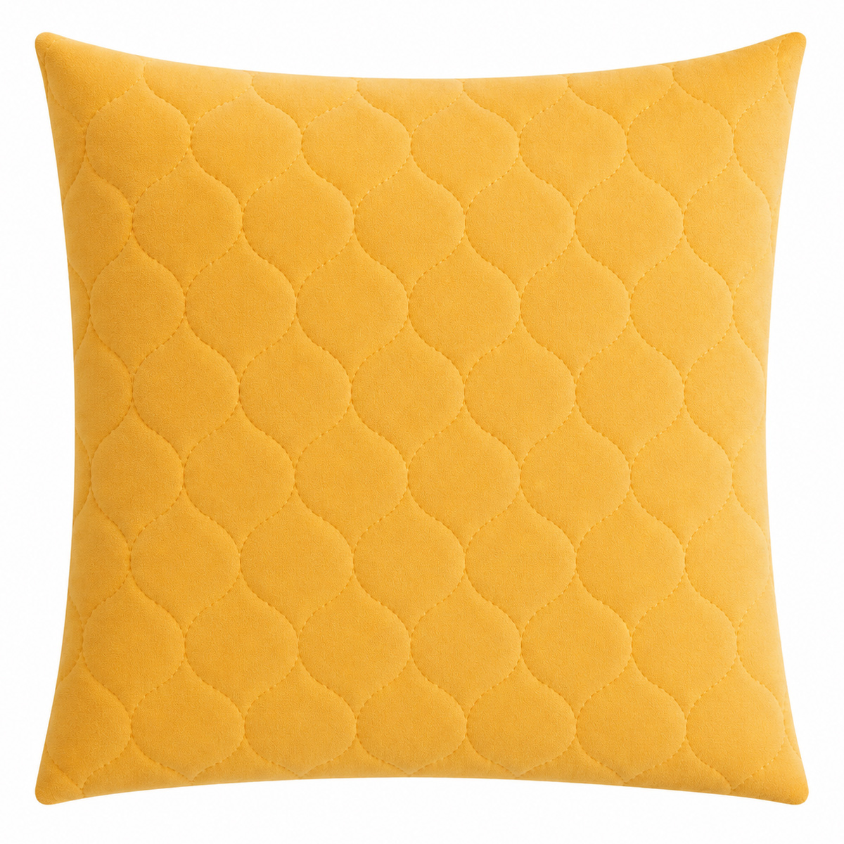 Zara Ochre Quilted Filled Cushion
