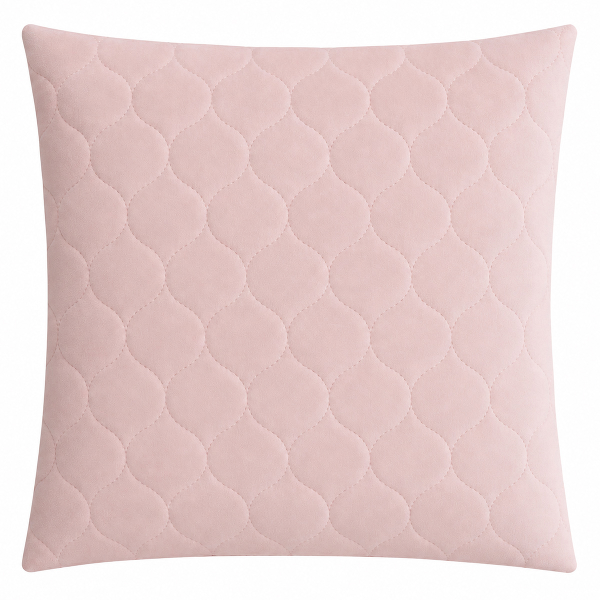 Zara Pink Quilted Filled Cushion