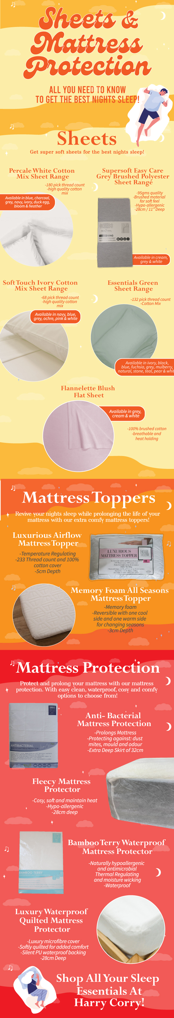 sheets and mattress protection