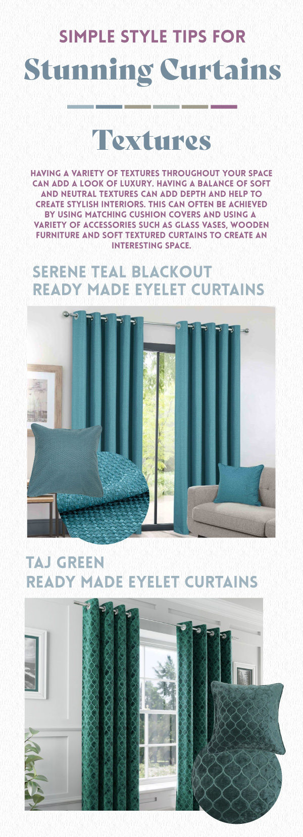 curtain styling texture